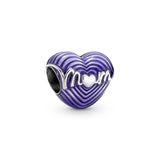 925 Silver Mother & Puppy Love Infinity Heart Pendant