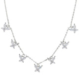 Butterfly CZ 925 Sterling Silver Necklace for Women