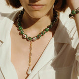 Bohemian Pearl Pendant Necklace Delicate Beads Women Jewelry