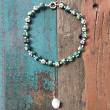 Bohemian Pearl Pendant Necklace Delicate Beads Women Jewelry