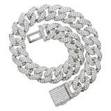 12mm 5A CZ Cuban Foot Chain Anklet for Women