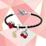 S925 Sterling Silver Fruity Summer Carnival Set Bracelet Women's