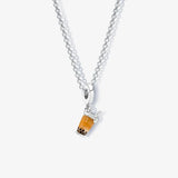 Summer O Shape Pendant 925 Sterling Silver Necklace for Women Gift