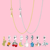 Summer O Shape Pendant 925 Sterling Silver Necklace for Women Gift