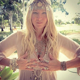 Summer Coin Tassel Necklace For Women Bohemian Collarbone Chain