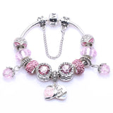 Mother Pendant Crystal Beads Bracelet for Women