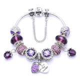 Mother Pendant Crystal Beads Bracelet for Women