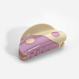 Sweet Large Small Eight-Diagram Hair Clip Headdress Geometric Purple Hairpins