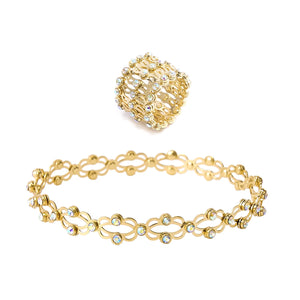 Online Celebrity Retractable Women's Ring Variable Bracelet