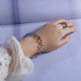 Online Celebrity Retractable Women's Ring Variable Bracelet