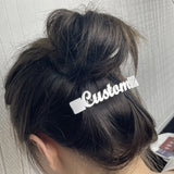 Women's Stainless Steel Custom Silver Hairpin Jewelry