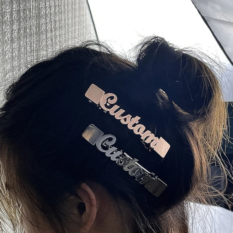 Women's Stainless Steel Custom Silver Hairpin Jewelry
