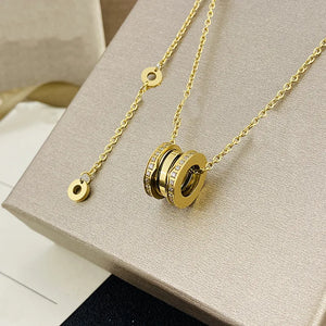Classic Willow Nail Gear Spring Pendant Necklace Couple Jewelry Birthday Gift