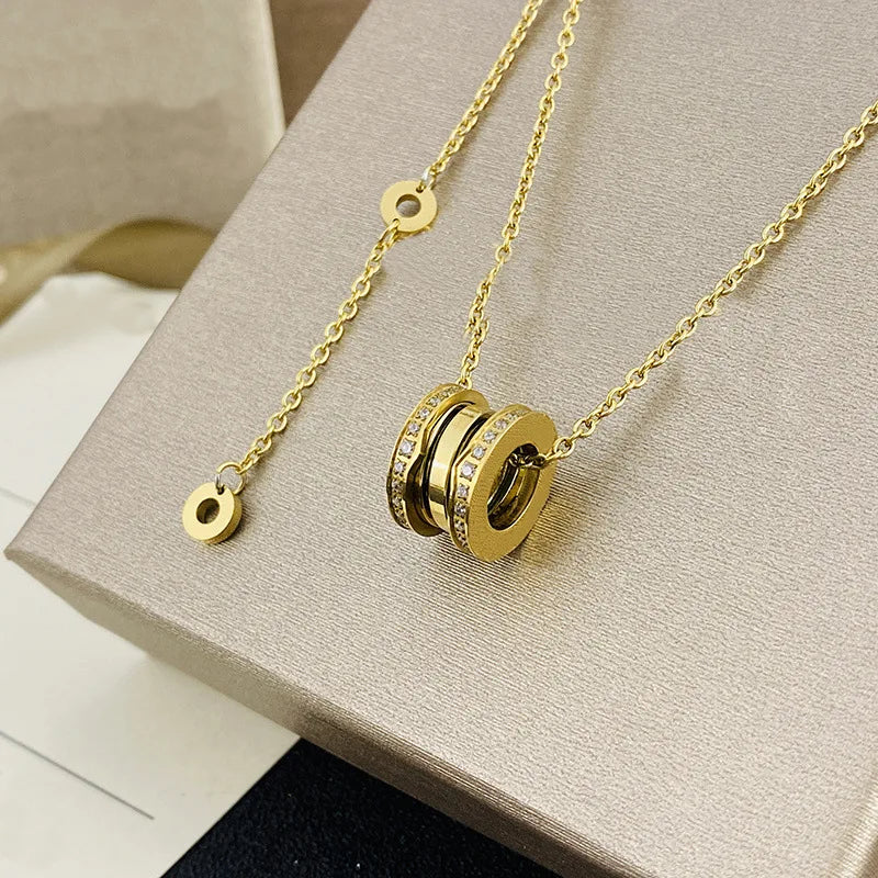 Classic Willow Nail Gear Spring Pendant Necklace Couple Jewelry Birthday Gift