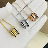 Classic Willow Nail Gear Spring Pendant Necklace Couple Jewelry Birthday Gift