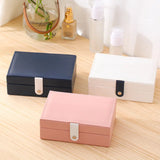Mini Jewelry Display Case Ring Box Cabinet Armoire Portable Organizer Case