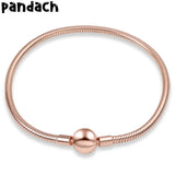 Women's Silver Heart Snake Chain Bracelet