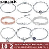 Women's Silver Heart Snake Chain Bracelet