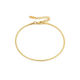 Stainless Steel Snake Chain Ankle Chain 1.5mm Jewelry Drop for Women