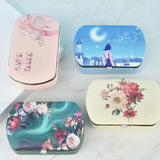 Travel Jewelry Box PU Leather Earrings Ring Necklace Mini Jewelry Storage Box