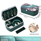 Travel Jewelry Box PU Leather Earrings Ring Necklace Mini Jewelry Storage Box