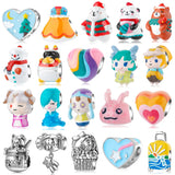 925 Silver Honey Bear Enamel Charm for Bracelet Jewelry