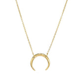 Moon Pendant Stainless Steel Necklace for Women