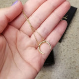 Moon Pendant Stainless Steel Necklace for Women