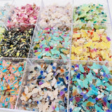 Multicolor Acrylic Butterfly Pendant Charm for DIY Keychain Accessories