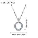 925 Silver Necklace Romantic Ring Pendant