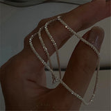 Sparkling Choker Necklace Clavicle Chain Party Wedding Jewelry Gift