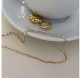 18k Plated Women's Jewelry Set Stainless Steel Chain Bracelets Choker