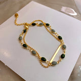 14K Plated Cobblestone Charm Bracelets for Women - High Quality Jewelry
