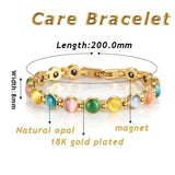 Colorful Stone Bracelet Magnetic Jewelry for Better Sleep Health