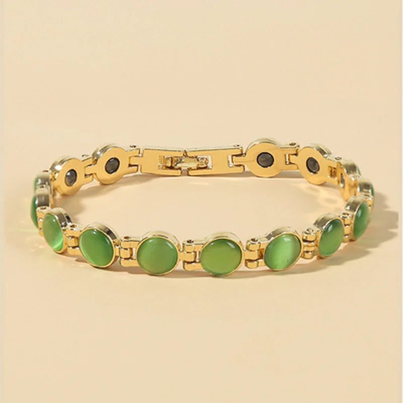 Colorful Stone Bracelet Magnetic Jewelry for Better Sleep Health