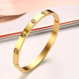 Stainless Steel Rhinestone Bracelet for Women and Men