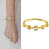 Crystal Bracelets for Women Copper Love Pulseiras Feminina Jewelry