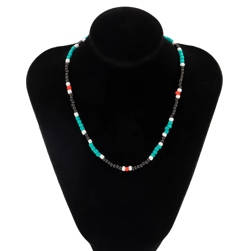 Vintage Surfer Men's Necklace Ethnic Beads Jewelry