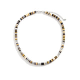 Ethnic Soft Clay Beads Necklace Men Summer Bohemia Surfer Necklace