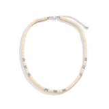 Ethnic Soft Clay Beads Necklace Men Summer Bohemia Surfer Necklace