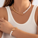 French Baroque Pearl Necklace Multilayer Choker Women Jewelry Bijoux Femme