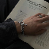 Vintage Zinc Alloy Cuba Chain Necklace for Men