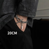 Vintage Zinc Alloy Cuba Chain Necklace for Men