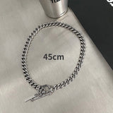 Vintage Zinc Alloy Cuba Chain Necklace for Men