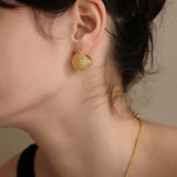 Metal Hoop Earring Round Shape Statement Earrings Accessories Brincos Gift