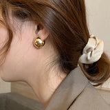 Metal Hoop Earring Round Shape Statement Earrings Accessories Brincos Gift