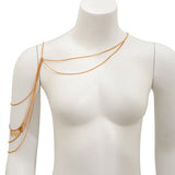Layer Tassel Shoulder Chain Wedding Accessories Necklace for Women