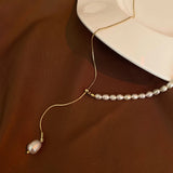 Pearl Bead Letter Necklace Party Jewelry Choker