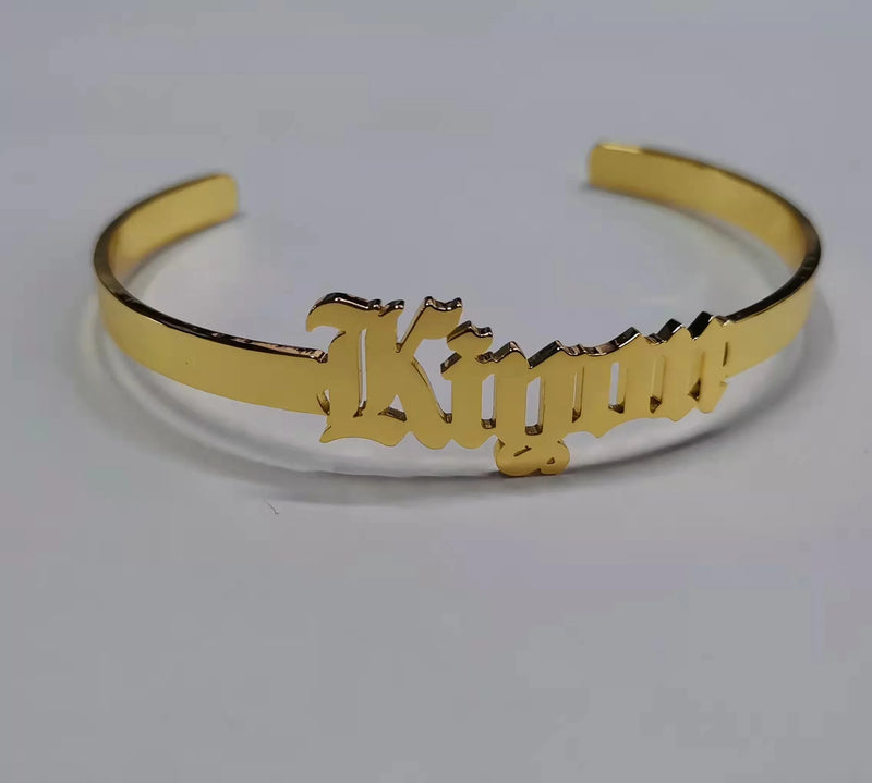 Stainless Steel Name Bracelet for Her - Customized Jewelry