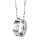 Stainless Steel His Always Her Forever Necklace Set